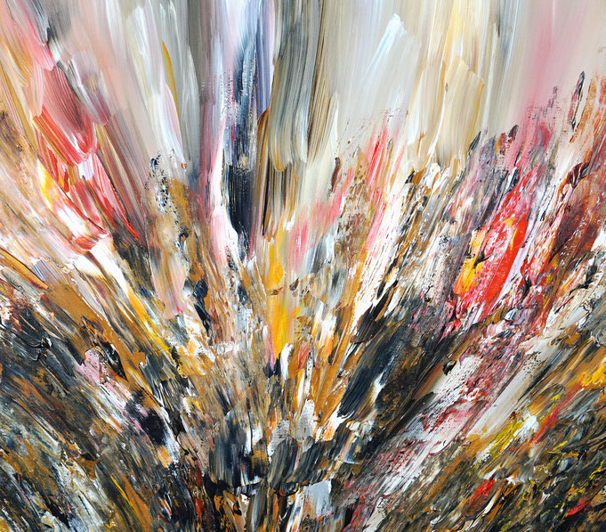 Detail des abstraktes Gemäldes