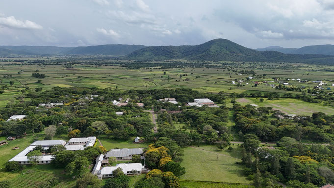 Blick auf die Pandahill Secondary School
