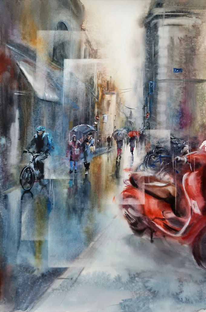 Le vélo bleu