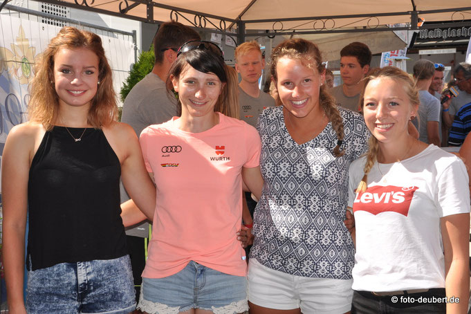 Nachwuchs Teilnehmerinnen Race Night 2.0 Bodenmais - Linda Artinger, Juliane Frühwirt, Julia Aurich und Jennifer Münzner