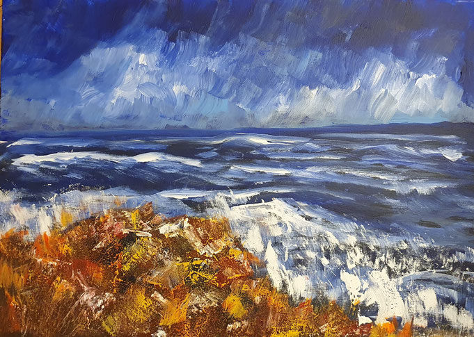 der Sturm, Acryl auf Leinwand