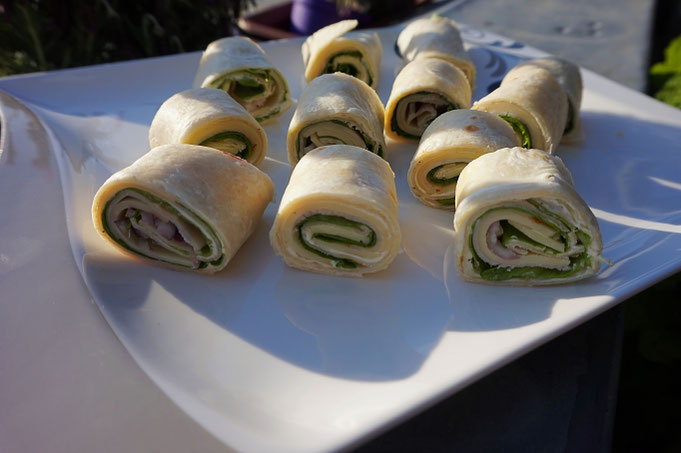 Rezept leckere Puten Frischkaese Wrap | schnell und gesund