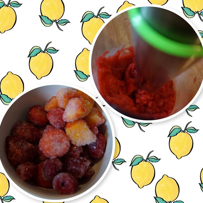 veganes Erdbeer Sorbet | Fertig in 2 Minuten