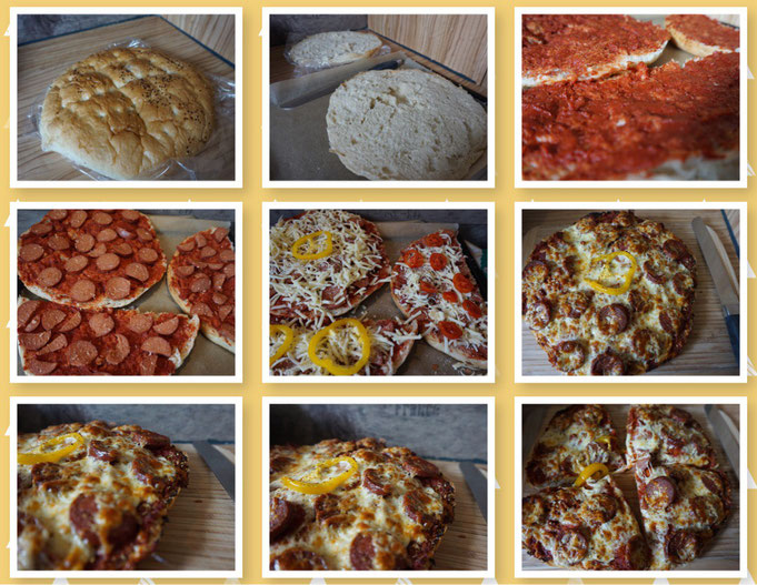 Tuerkische Fladenbrotpizza l Fladenbrot Pizza l was tun mit altem Brot