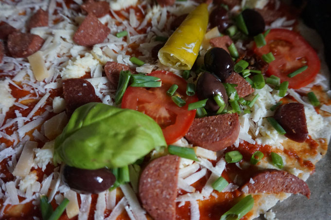Orientalische Pizza