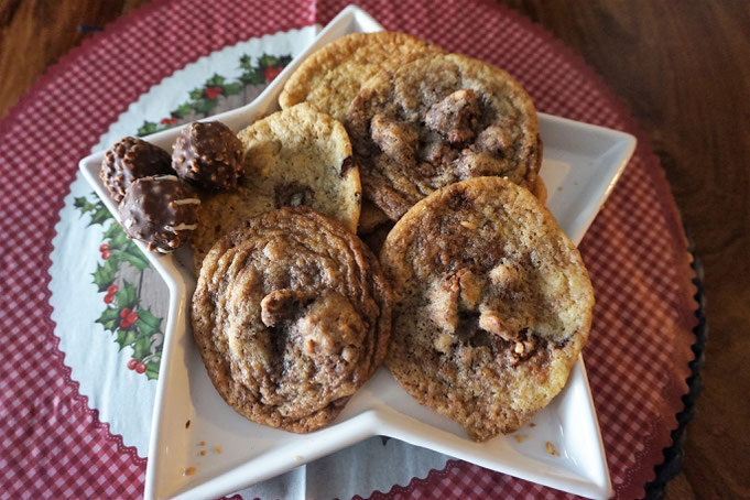 einfache Ferrero Rocher Cookies l Ferrero Rocher Plaetzchen l XMAS Cookies