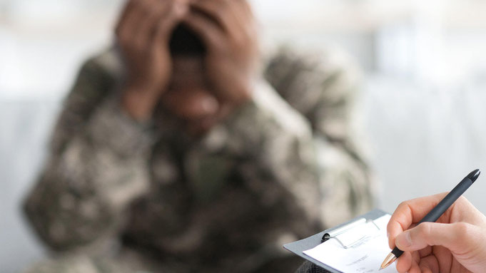 Posttraumatische Belastungsstörung eines Soldaten