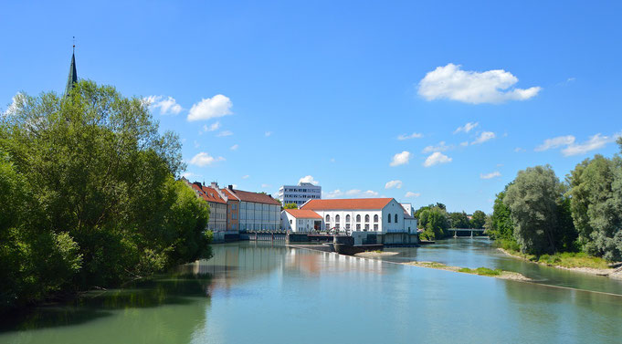 Stausee in Kempten im Allgäu