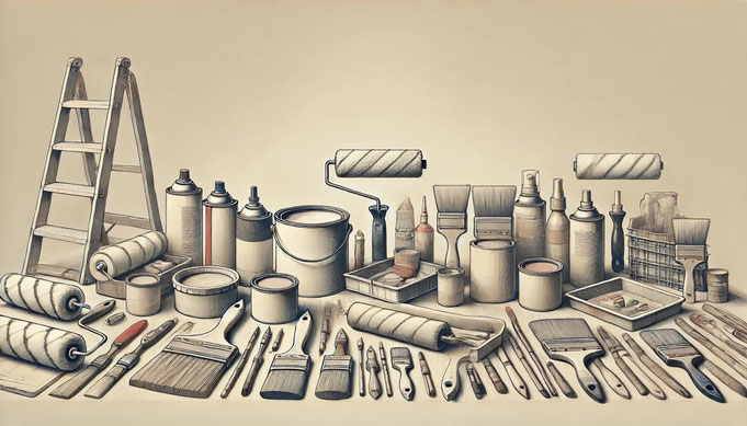 Outils de peintre professionnels