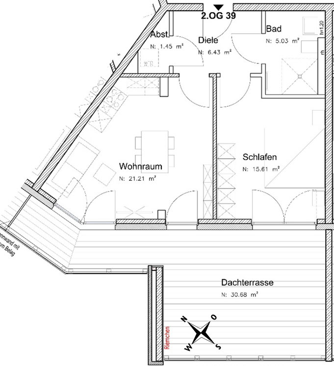 Grundriss Wohnung 39