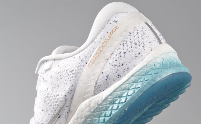 Blickfang - der neue Freedom ISO² "White Noise". Bildquelle: Saucony