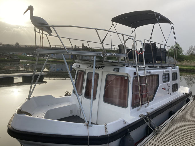 penichette espade 850 fly bateau port steinbourg restauration la cigogne