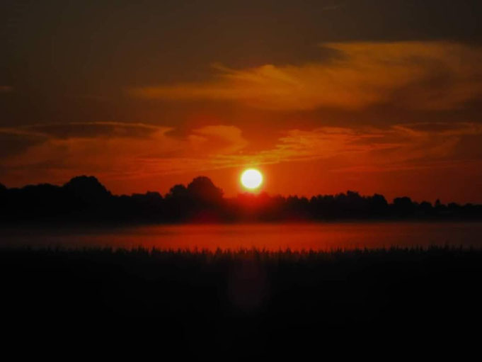 Sonnenaufgang über Grasberg 17.07.2010