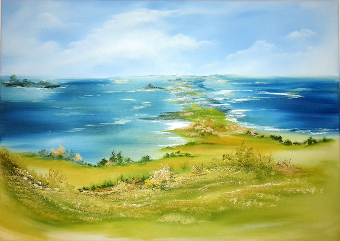 Landschaftsmalerei, Küstenlandschaft, Meeresküste, Insellandschaft