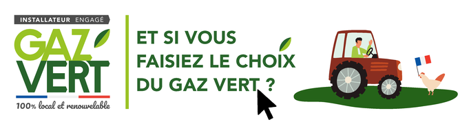 Dessin Gaz vert - solution préconisée par SOS GAZ La Rochelle et Rochefort