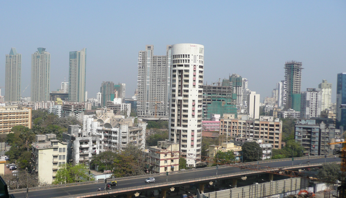 Gregory Kjuse. July 13 2016 . Mumbai Skyline Going up