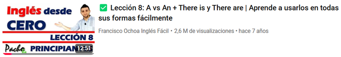 Lección 8: A vs An + There is y There are | Aprende a usarlos en todas sus formas fácilmente
