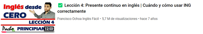 Lección 4: Presente continuo en inglés | Cuándo y cómo usar ING correctamente - Reglas fáciles
