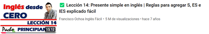 Lección 14: Presente simple en inglés | Reglas para agregar S, ES, e IES explicado fácil