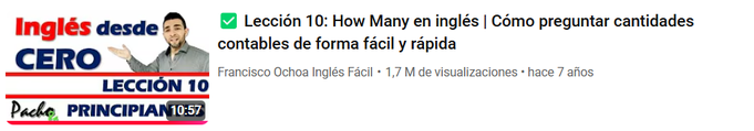 Lección 10: How Many en inglés | Cómo preguntar cantidades contables de forma fácil y rápida