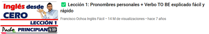 Lección 1: Pronombres personales + Verbo TO BE explicado fácil y rápido.