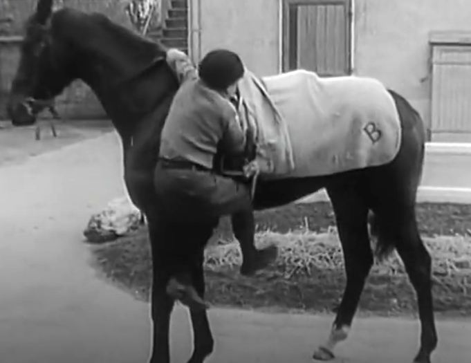 A l'entrainement avec Noël Pelat en 1944