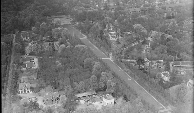 Avenue Albine et les Caves du Nord, vues du ciel en 1962