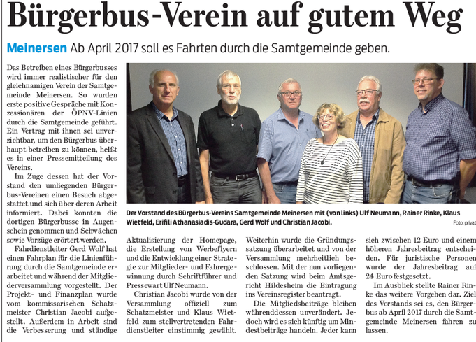 Gifhorner Rundschau vom  16.8.2016