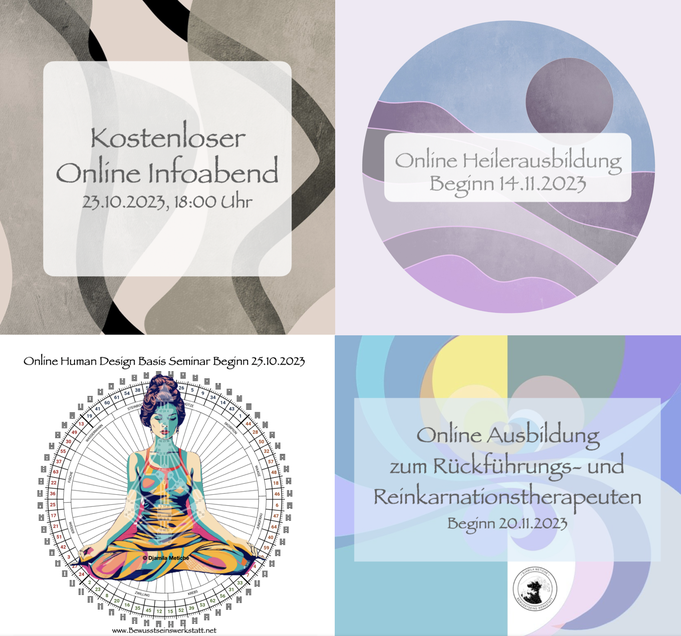 Online Heilerausbildung Beginn 24.8.2023
