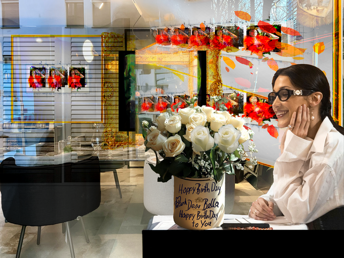 Bella Hadid, " Happy Birthday Dear Bella Happy Birthday To You " by Roland Carlos