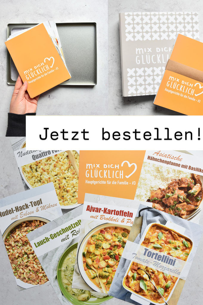 Die ultimative Rezeptbox für den Thermomix für Hauptgerichte für die ganze Familie, egal ob du Fleisch isst, dich vegetarisch oder vegan ernährst, hier kannst du alle Rezepte nachkochen