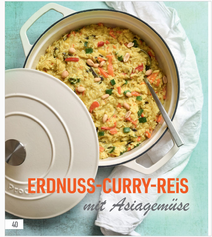 Erdnuss Curry Reis mit Asia Gemüse, All in One Thermomix, vegetarisch, vegan machbar