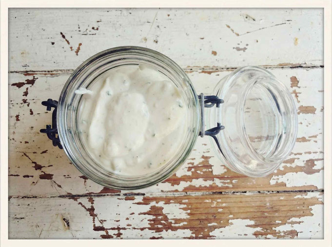 Kräuterquark vegan, Kräuterquark Thermomix, Kräuterquark Tahin