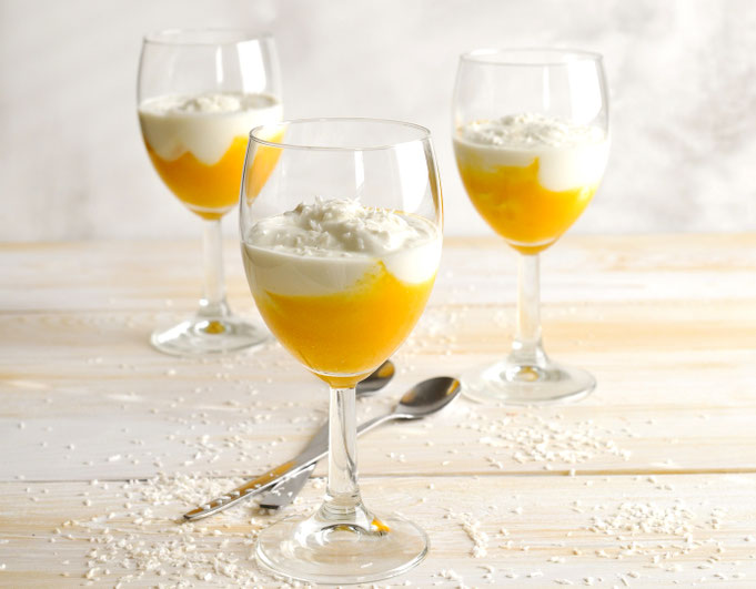 Kokosquark mit Mango, Thermomix, vegan möglich