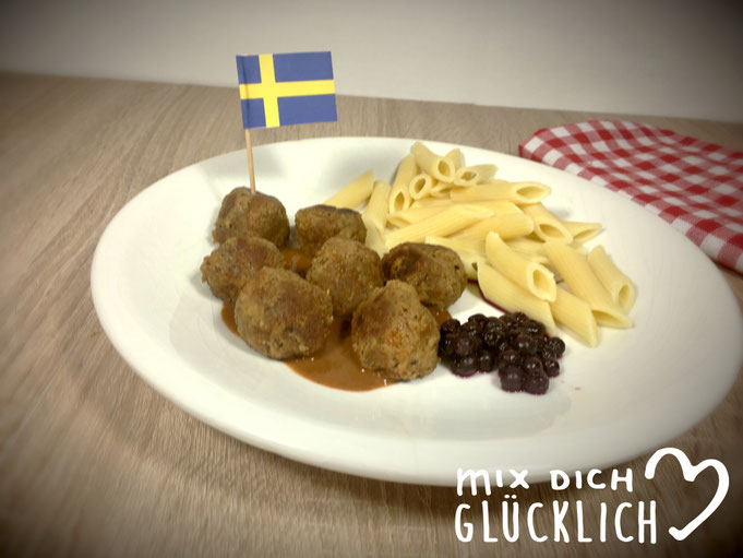 Köttbullar vegan bzw. vegetarisch aus dem Thermomix schwedische Hackbällchen ohne Fleisch