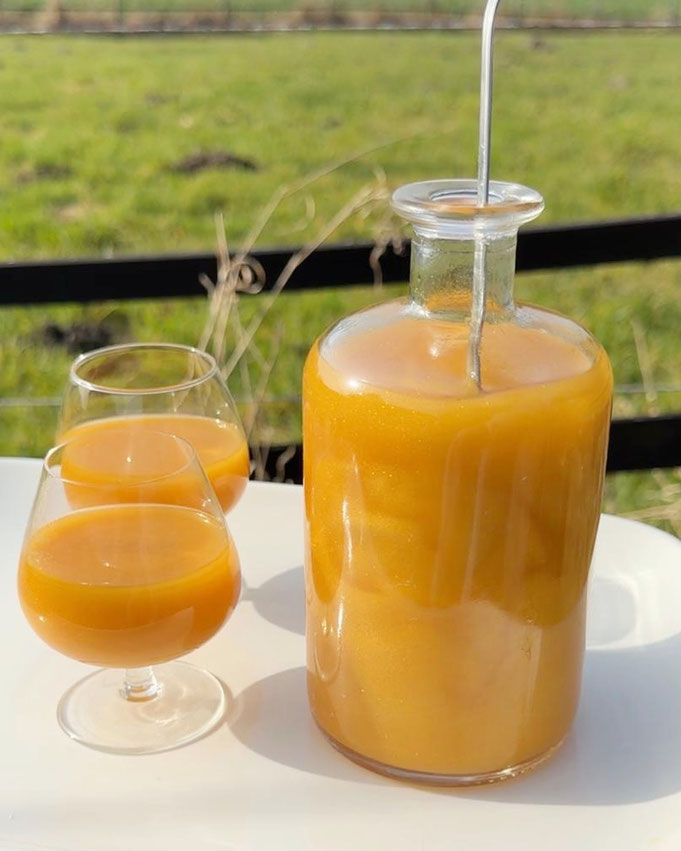 Lillet Likör fruchtig mit Mango Orange und Maracuja, sommerlich, Rezept