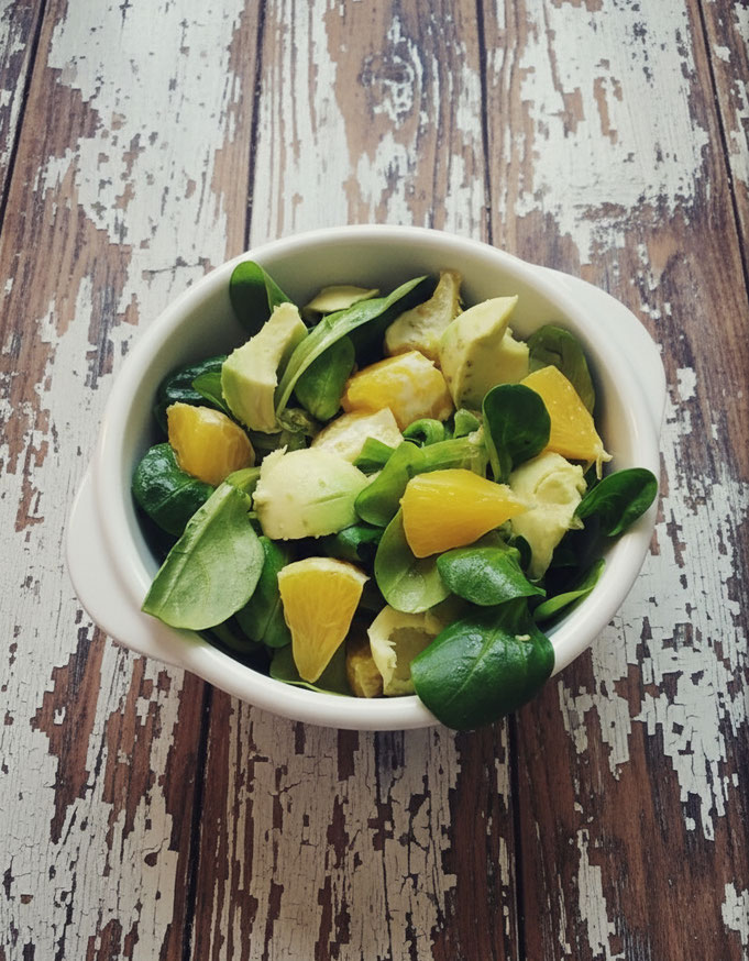 Feldsalat Orangen Avocado, Orangendressing Thermomix, Orangendressing vegan, Salatdressing vegan Thermomix