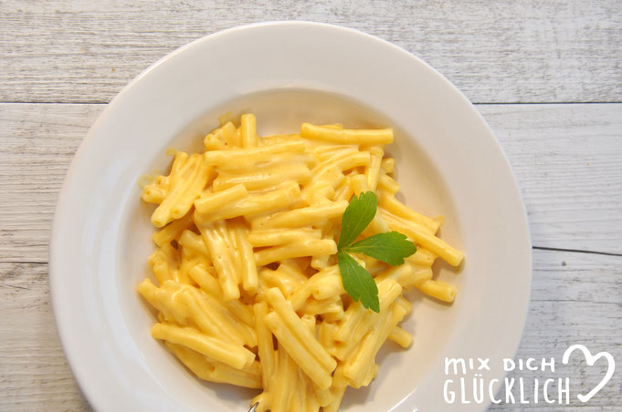 Makkaroni & Cheese Käsesoße vegan selbst gemacht, Thermomix