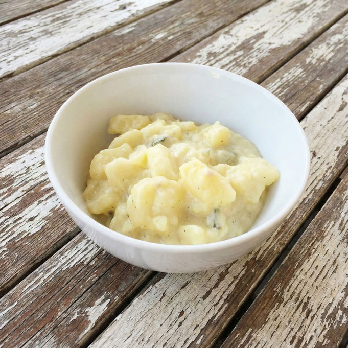 Kartoffelsalat vegan, Kartoffelsalat ohne Eier, Kartoffelsalat mit Mayonnaise, Kartoffelsalat Thermomix, Kartoffelsalat Thermomix vegan
