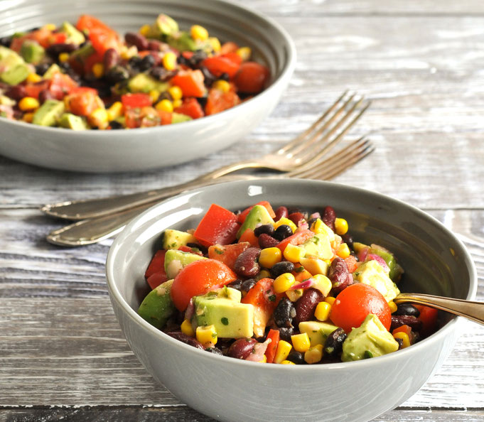 Tex Mex Salat als Sattmachersalat, vegan, vegetarisch, Thermomix