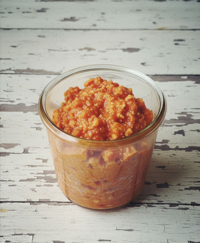 veganes mett, mett popcorn, veganes mett thermomix, popcorn mett thermomix