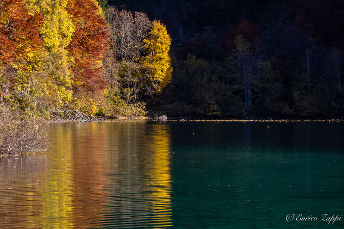 I colori dell'autunno al lago di Tovel.