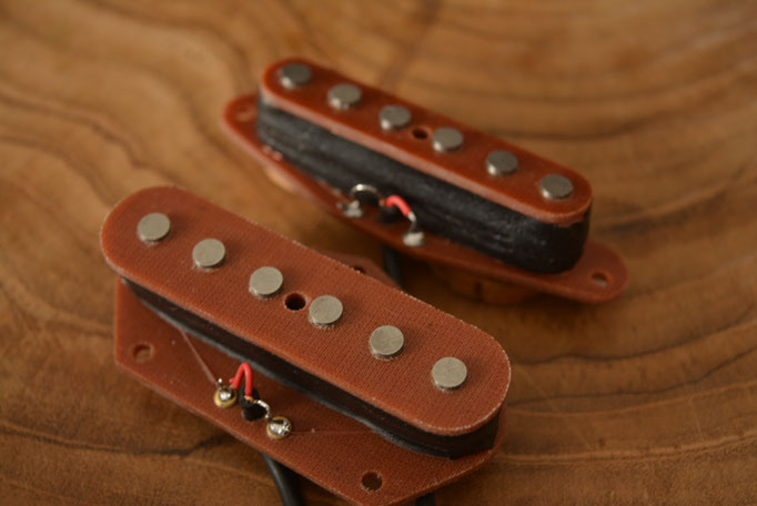 Franken-telecaster pickup pair by Herrick Pickups, Hand made in the U.K