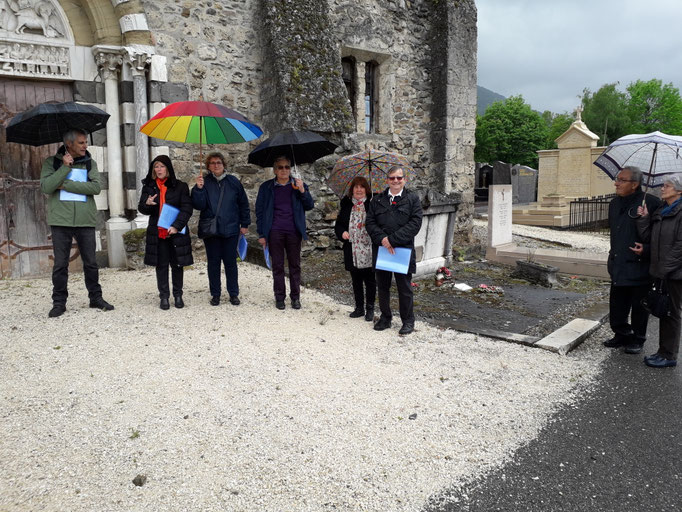 Les intervenants lors de la visite
