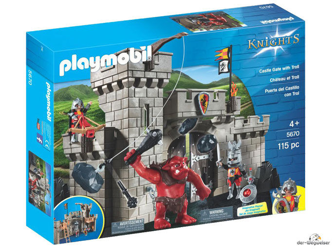 Bei der Bestellung im Onlineshop der-Wegweiser erhalten Sie das Playmobil Paket 5670 "Burgtor mit Riesentroll".