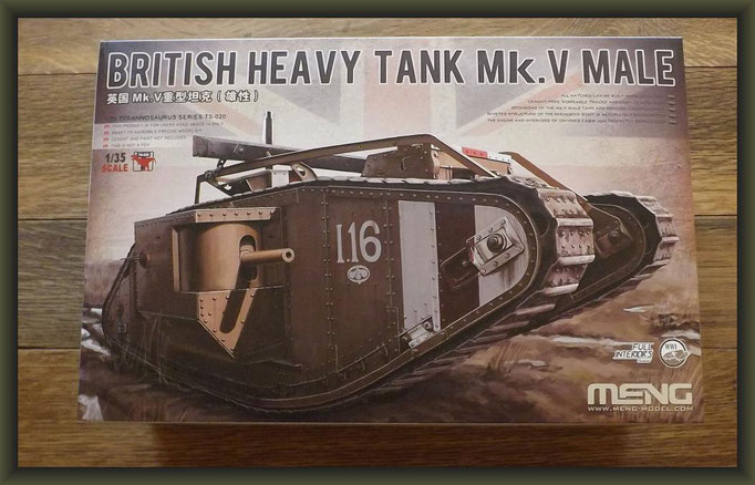 British Heavy Tank Mk.V Male Meng Model - No. TS-020 - 1:35