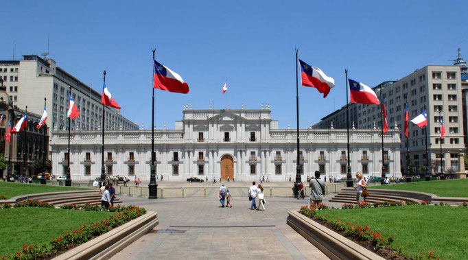 Präsidentenpalast La Moneda in Santiago