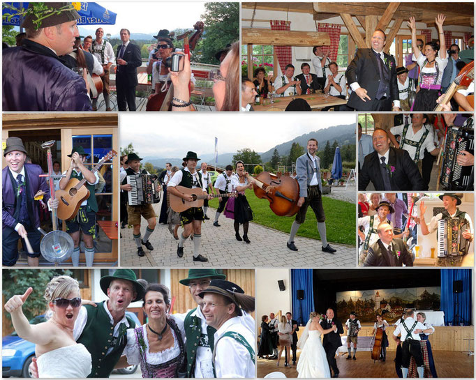 Die Kultivierten beim Brautstehlen / Brautverziehen im Allgäu