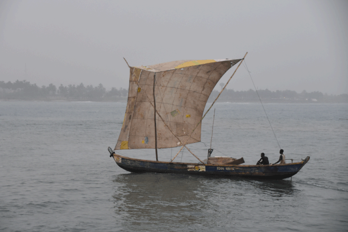Segelboot in Elmina