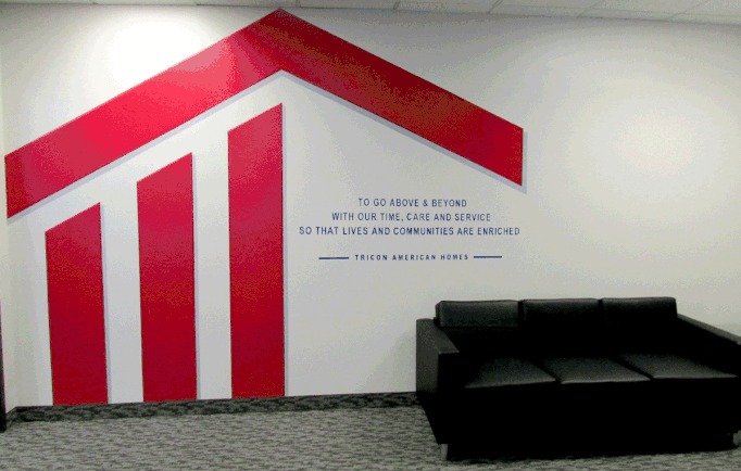 Corporate Identity Branding Mural, Arlington DFW TEXAS